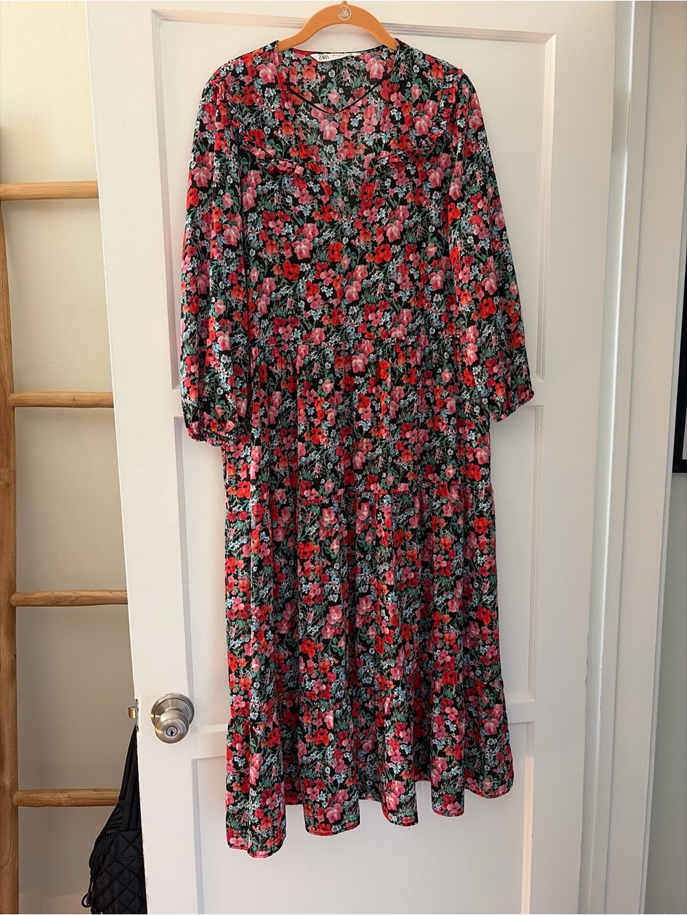 Zara Floral Maxi Dress - Long Sleeved